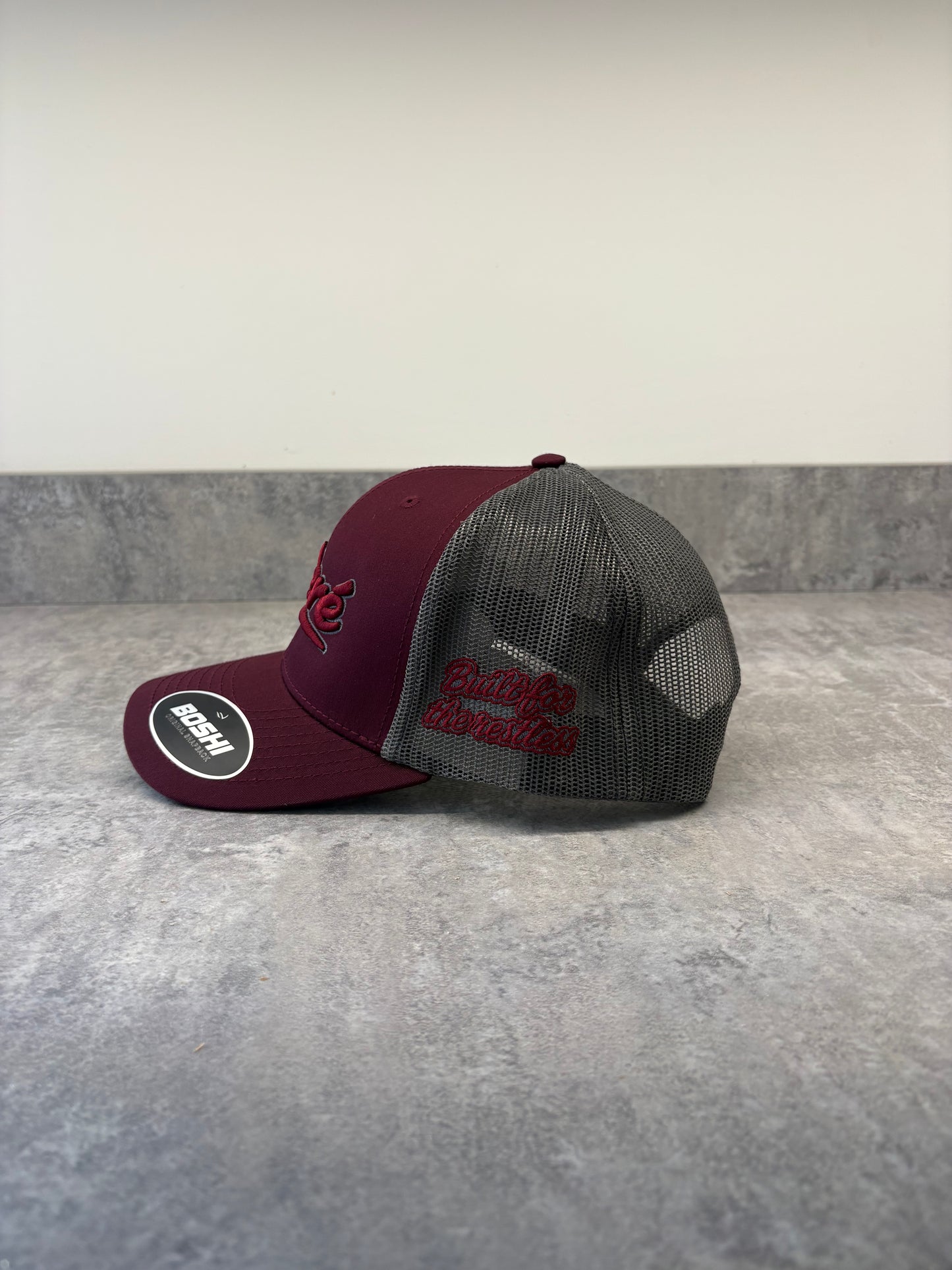 Maroon/Grey Cap