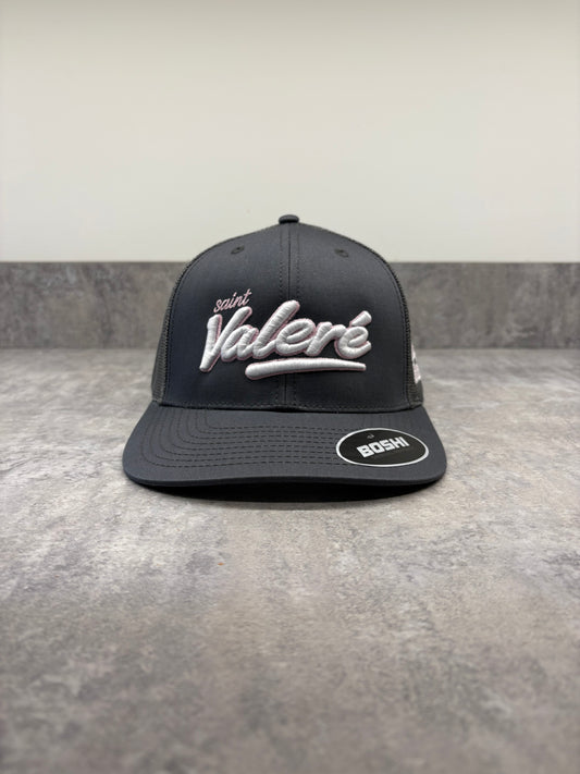 Graphite Grey and Pink Cap