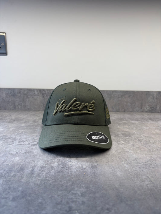 Olive Green Grid Cap